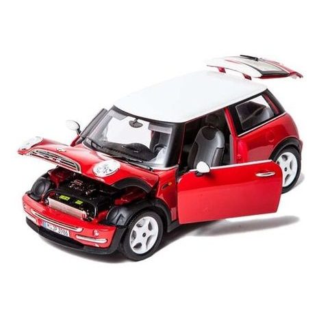 BBURAGO 1:18 MINI COOPER (2001) RED, BBURAGO, W007256