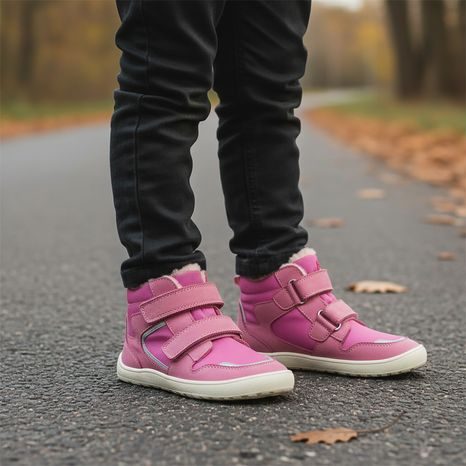 LÁNYOK TÉLI MEZÍTLÁBAS CIPŐ DAXI PINK, PROTÉZIS, RÓZSASZÍN