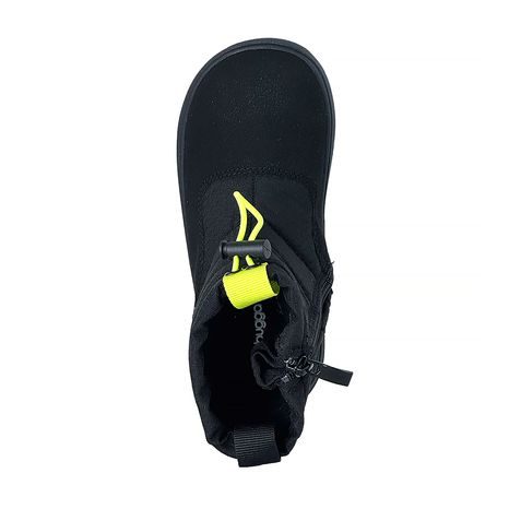 DĚTSKÉ ZIMNÍ BAREFOOT BOTY S MEMBRÁNOU BUGGA  RUBA BLACK B00197-10