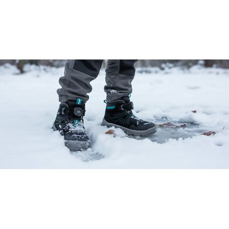 GHETE DE IARNĂ PENTRU COPII MARS, ÎNCHIDERE BOA GTX, SUPERFIT, 1-009085-0000, NEGRU