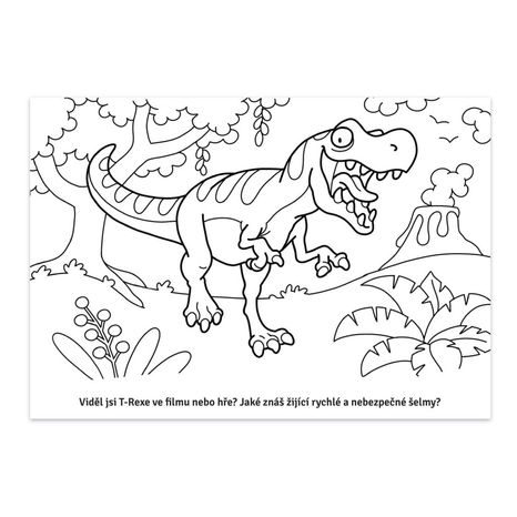 OMAĽOVÁNKY O DINOSAUROCH: CESTA ZA DINOSAURAMI, KRESLI.TO, W033913