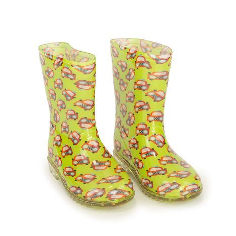 CHLAPECKÉ HOLÍNKY PVC - POTISK AUTÍČKO, PIDILIDI, PL0037-19,  ZELENÁ