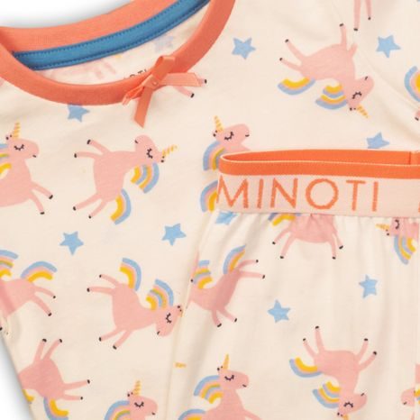 PIJAMALE SCURTE PENTRU FETIȚE, MINOTI, PYJA 28, ALB