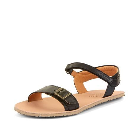 DĚTSKÉ BAREFOOT SANDÁLY FLEXY BUCKLE BLACK FRODDO G3150285-1