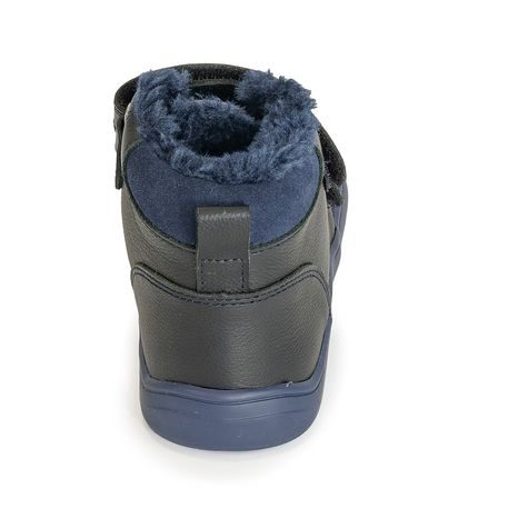CHLAPČENSKÉ ZIMNÉ TOPÁNKY BAREFOOT DENY BLACK, PROTETIKA, ČIERNA
