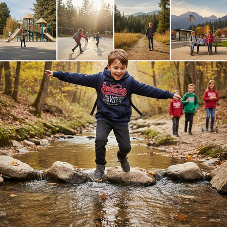 MIKINA CHLAPECKÁ S KAPUCÍ, WENDEE, OZFB11145-2, MODRÁ