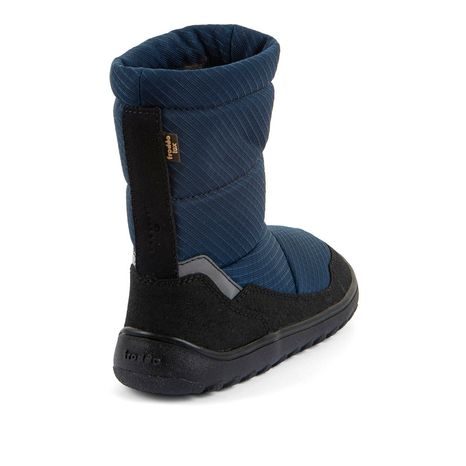 CHLAPČENSKÉ ZIMNÉ BAREFOOT TOPÁNKY UP SNOW TEX BLACK/BLUE FRODDO G3160263-1