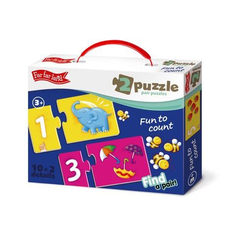 KRABICE S NAUČNÝM PUZZLE FAR FAR LAND POČTY SE 20 VELKÝMI DÍLKY