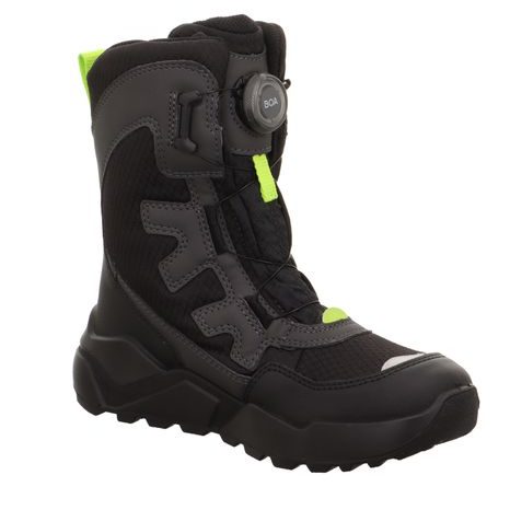 CHLAPECKÉ ZIMNÍ BOTY ROCKET BLACK/GREEN GORE-TEX, SUPERFIT , 1-000403-0020, ZELENÁ