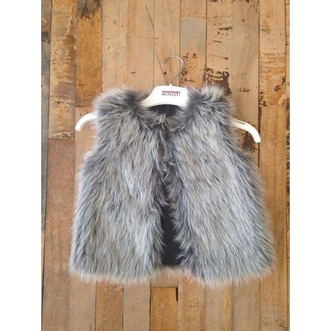 VESTA DÍVČÍ CHLUPATÁ, MINOTI, GRUNGE 12, ŠEDÁ