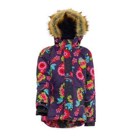 DÍVČÍ BUNDA LYŽAŘSKÁ ZIMNÍ KINDU PIDILIDI, PD1148-06, FIALOVÁ