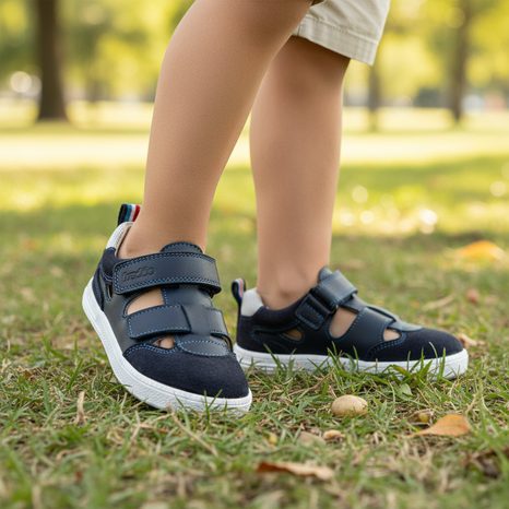 CHLAPECKÉ BAREFOOT SANDÁLY LOOP SANDAL DARK BLUE FRODDO G3150292