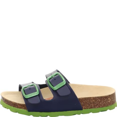 PAPUCI BĂIEȚI DIN PLUTĂ FOOTBAD BLUE/GREEN SUPERFIT 1-800111-8210