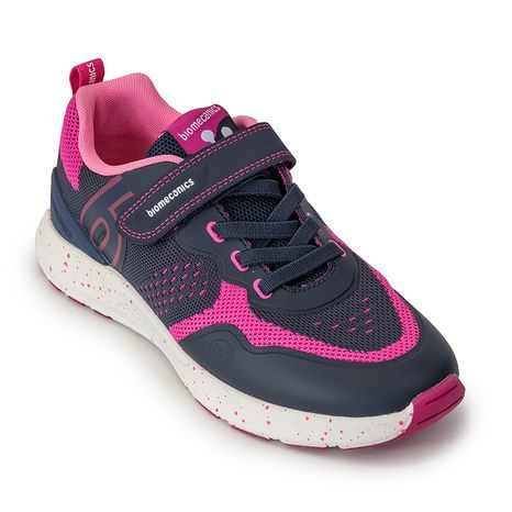 DÍVČÍ TENISKY ELASTICOS AZUL/FUSCIA, BIOMEANICS, 241271-C600, TMAVĚ MODRÁ
