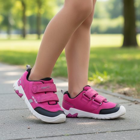 DIEVČENSKÉ BAREFOOT TENISKY TRACE PINK/BLACK SUPERFIT 1-006025-5500