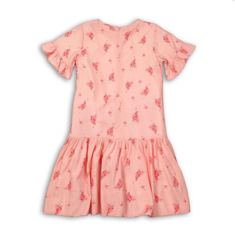 ŠATY DIEVČENSKÉ BAVLNENÉ, MINOTI, PEACHY 11, RŮŽOVÁ