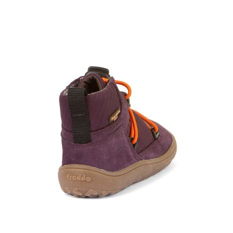 DÍVČÍ CELOROČNÍ BAREFOOT BOTY TEX TRACK PURPLE, FRODDO, G3110257-6, FIALOVÁ