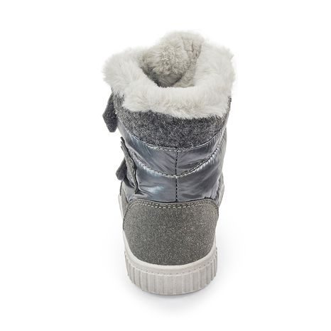 DĚTSKÉ ZIMNÍ BOTY S KOŽÍŠKEM POLARFOX, 2 SUCHÉ ZIPY, BUGGA, B00172-10, ČERNÁ