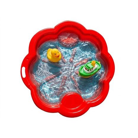 PÍSKOVIŠTĚ KVĚTINA - ČERVENÉ 107X107 CM - BAZÉNEK