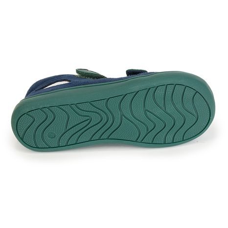 CHLAPECKÉ SANDÁLY BAREFOOT TERY DENIM, PROTETIKA, TMAVĚ MODRÁ