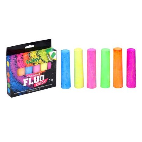 CHODNÍKOVÉ KŘÍDY FLUO 6 KS