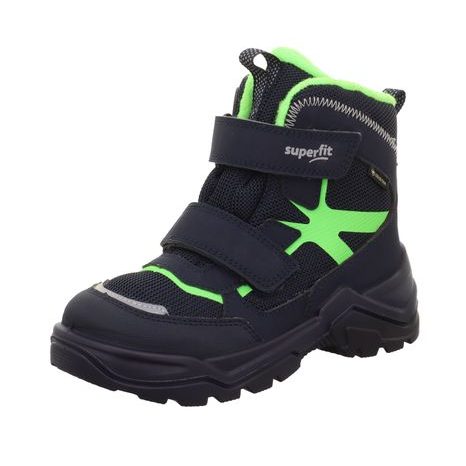 CHLAPECKÉ ZIMNÍ BOTY SNOW MAX BLUE/LIGHT GREEN GORE-TEX, SUPERFIT,1-002022-8000