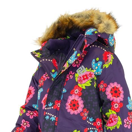 DÍVČÍ BUNDA LYŽAŘSKÁ ZIMNÍ KINDU PIDILIDI, PD1148-06, FIALOVÁ