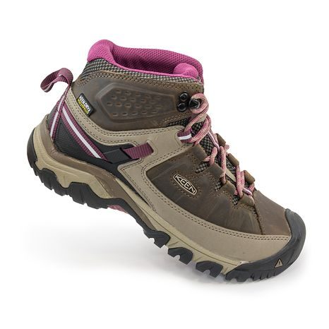 DÁMSKA ČLENKOVÁ OBUV TARGHEE III MID WP W, WEISS/ BOYSENBERRY, KEEN, 1018178, HNEDÁ