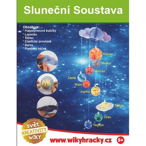 Kreatívna sada - Slnečná sústava, WIKY, W011658