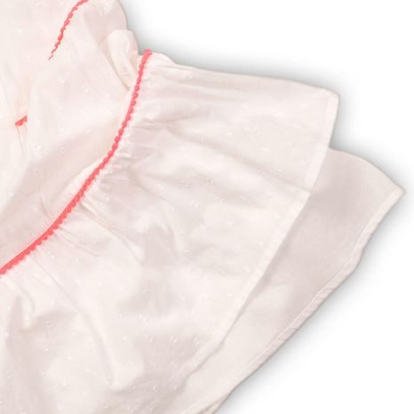 ŠATY DIEVČENSKÉ BAVLNENÉ, MINOTI, HUT 1, BÍLÁ