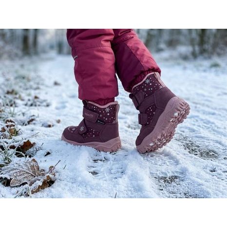 DIEVČENSKÉ ZIMNÉ TOPÁNKY HUSKY1 RED/PINK SUPERFIT 1-006045-5010