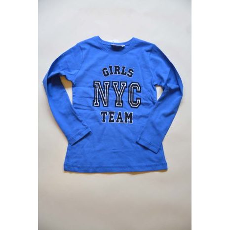 tričko dievčenské s dlhým rukávom, Wendee, ozfb101504-2, modrá