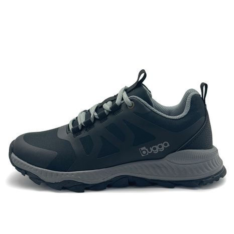 PANTOFI OUTDOOR PENTRU COPII CU ȘIRETURI BUGGA ORZA BLACK B00207-10