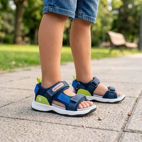 SANDALE TREKKING PENTRU BĂIEȚI TIRAS AZUL MARINO BIOMECANICS 262242-A089