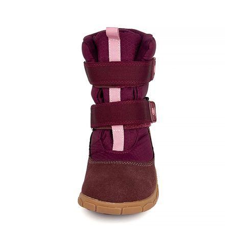 CIZME DE IARNĂ BAREFOOT PENTRU FETE CU MEMBRANĂ VIKI BORDO BUGGA B00212-06