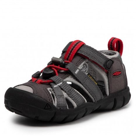 DĚTSKÉ SANDÁLY SEACAMP II CNX  MAGNET/DRIZZLE, KEEN, 1022970, ŠEDÁ