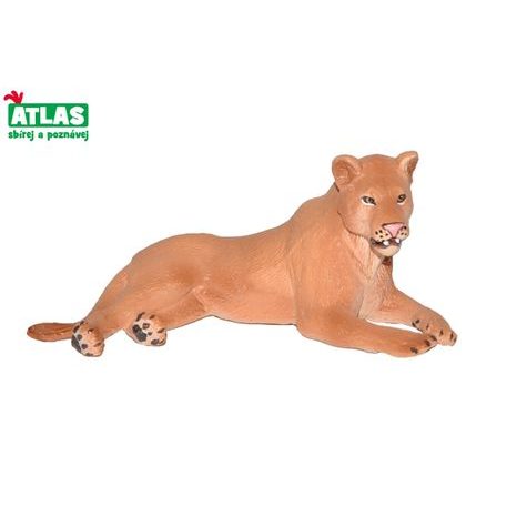 B - Lioness figurája fekvő 9cm, Atlas, W101803