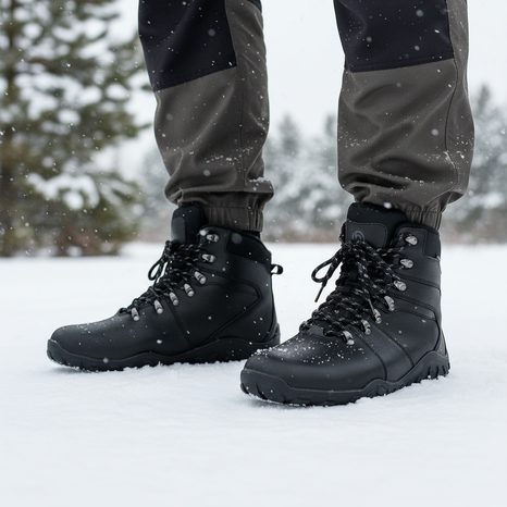 ZIMNÍ BAREFOOTOVÉ BOTY S MEMBRÁNOU BUGGA DYLAN BLACK B00196-10