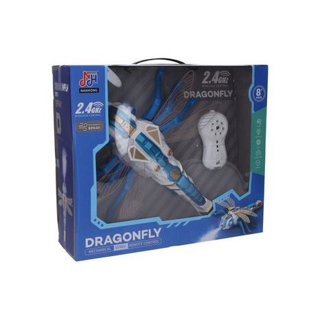 VÁŽKA KOUŘÍCÍ RC NA DÁLKOVÉ OVLÁDÁNÍ 33 CM, WIKY RC, W039080