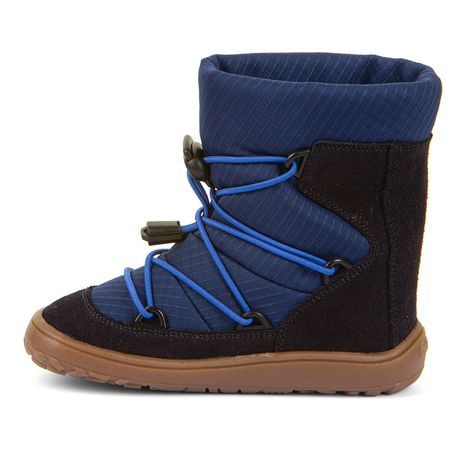 BĂIEȚI GHETE BAREFOOT DE IARNĂ TEX TRACK WOOL DARK BLUE FRODDO G3160251