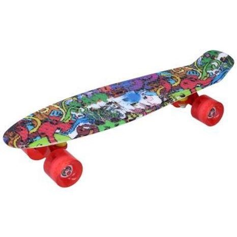 Skateboard multicolor 56x15cm, wiki, 118251