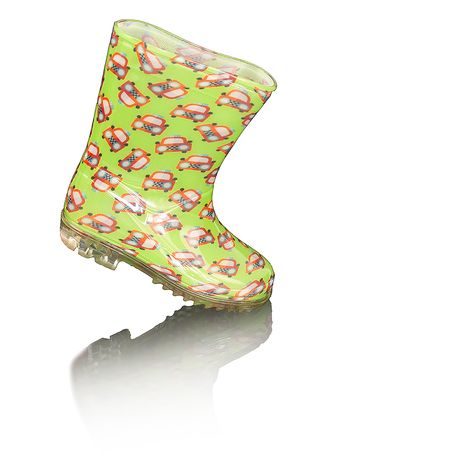 CHLAPECKÉ HOLÍNKY PVC - POTISK AUTÍČKO, PIDILIDI, PL0037-19,  ZELENÁ