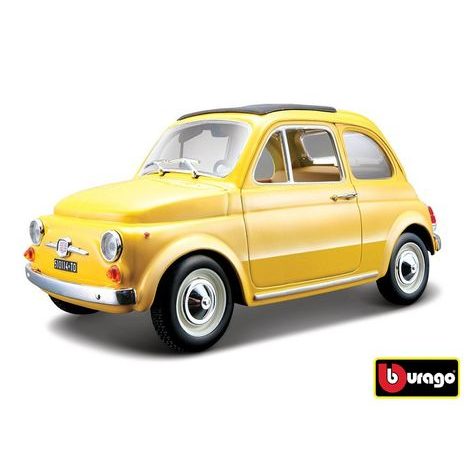 Bburago 1:24 Fiat 500 F 1965 Sárga, W007305