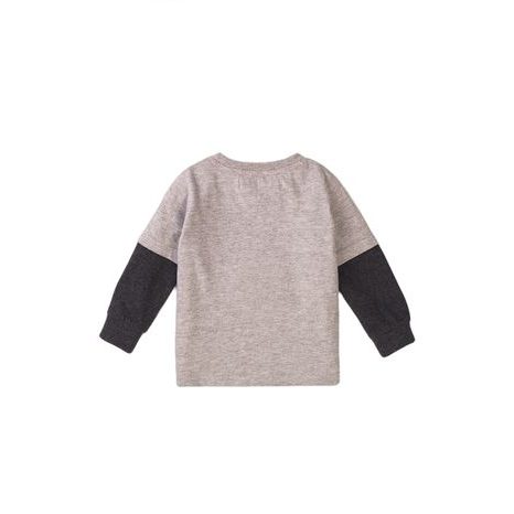 TRIČKO CHLAPECKÉ S DLOUHÝM RUKÁVEM, MINOTI, BEAM 3, ŠEDÁ