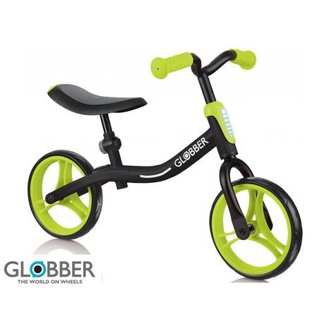 Bicicletă fără pedale GO BIKE - Negru / Verde lime, Globber, W012658