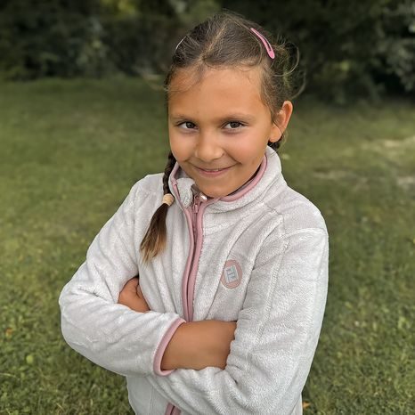 MIKINA DĚTSKÁ CHLUPATÁ SE STOJÁČKEM, PIDILIDI, PD1139-11, BÉŽOVÁ