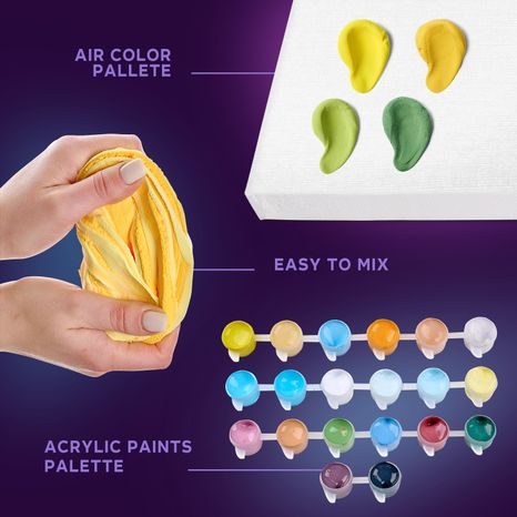 SADA AKRYLOVÝCH BAREV A ŠTĚTEC PRO MALOVÁNÍ PODLE ČÍSEL