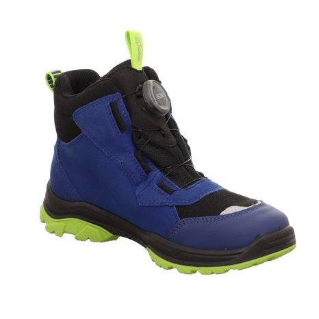 CHLAPECKÉ CELOROČNÍ BOTY JUPITER  BLAU/GREEN GORE-TEX BOA, SUPERFIT,1-000076-8010