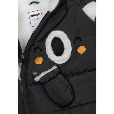 SALOPETĂ DE IARNĂ PENTRU SUGARI CU CĂPTUȘEALĂ DE BLANĂ, MINOTI, PEEK 3, NEGRU