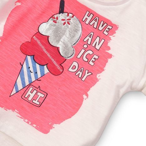 LÁNY PÓLÓ RÖVID UJJÚ, MINOTI, KUNYHUT 6, FEHÉR